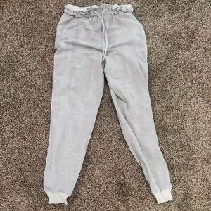 lululemon athletica Heather Light Gray Drawstring Joggers